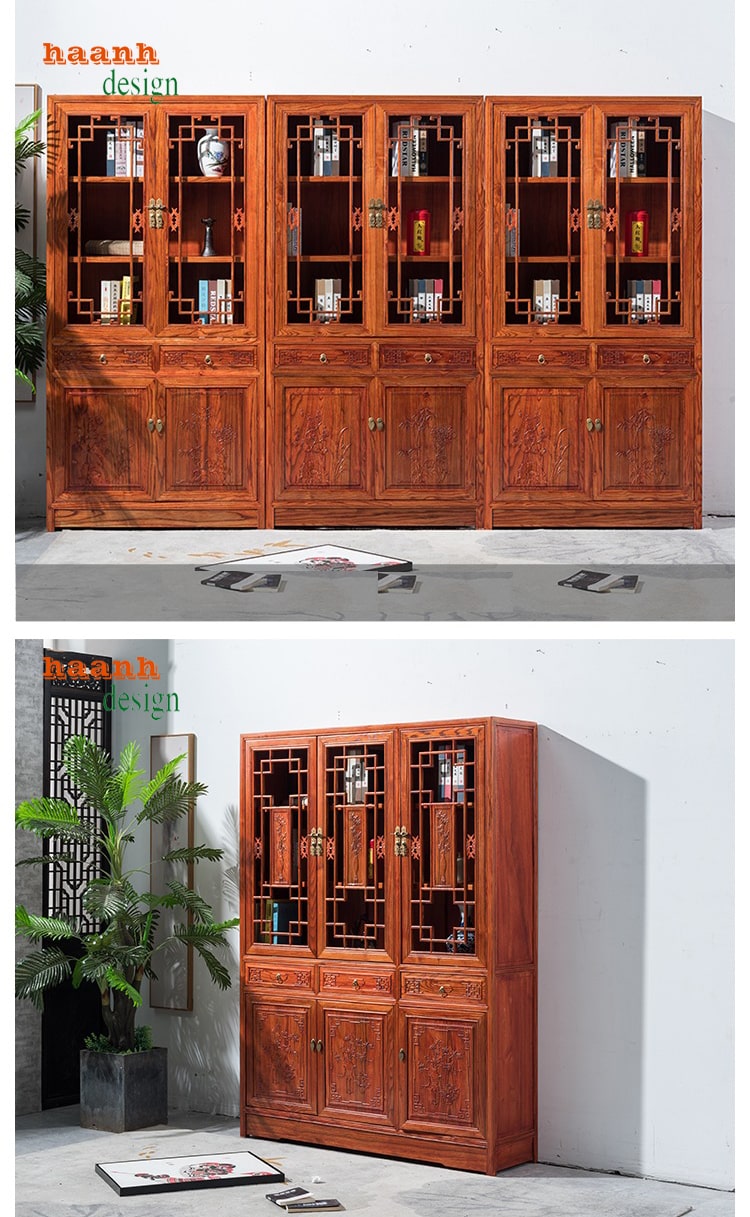 tủ trang trí phòng khách á đông