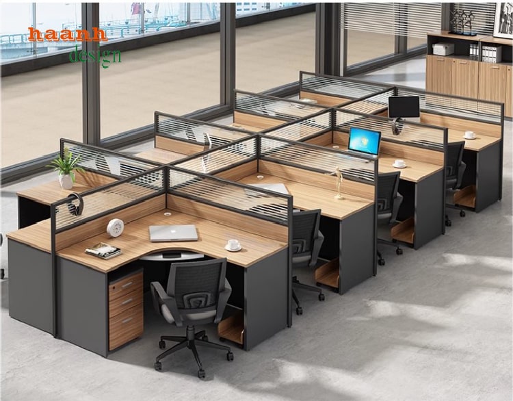 Chi tiết khung nhôm và kính cường lực vách ngăn