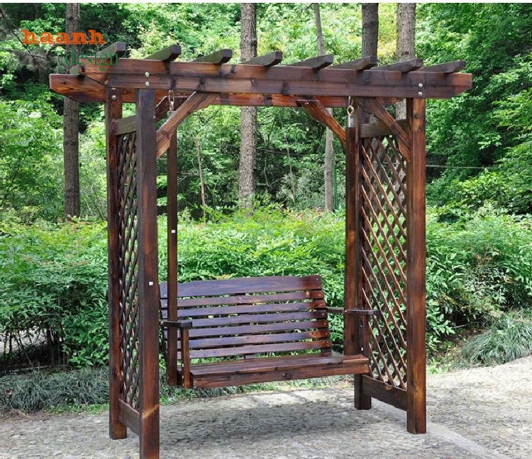 Sơn PU chống UV cho ghế xích đu gỗ