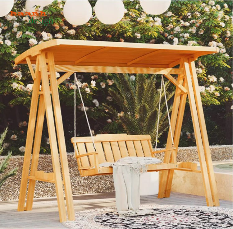 mẫu xích đu gỗ đẹp