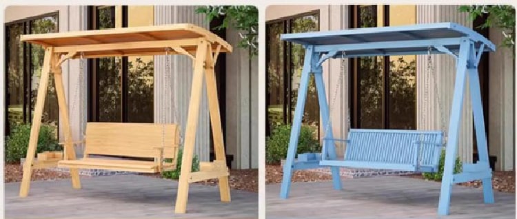 Xích đu gỗ dây thừng đẹp và chắc chắn