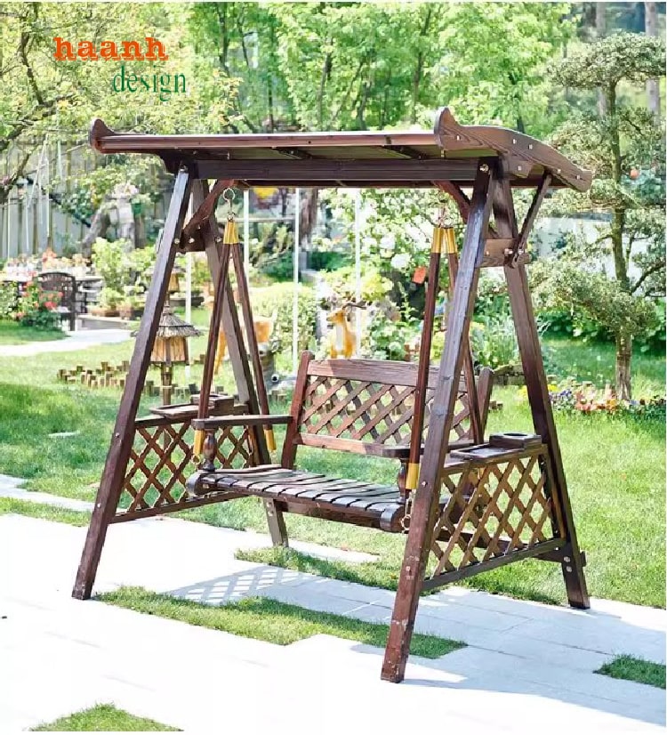 xích đu gỗ teak tự nhiên