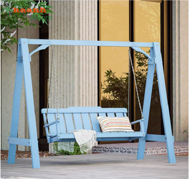 xích đu ngoài trời gỗ teak