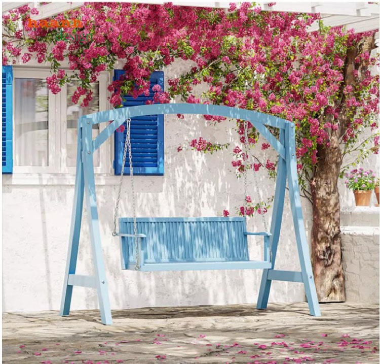 xích đu ngoài trời gỗ teak