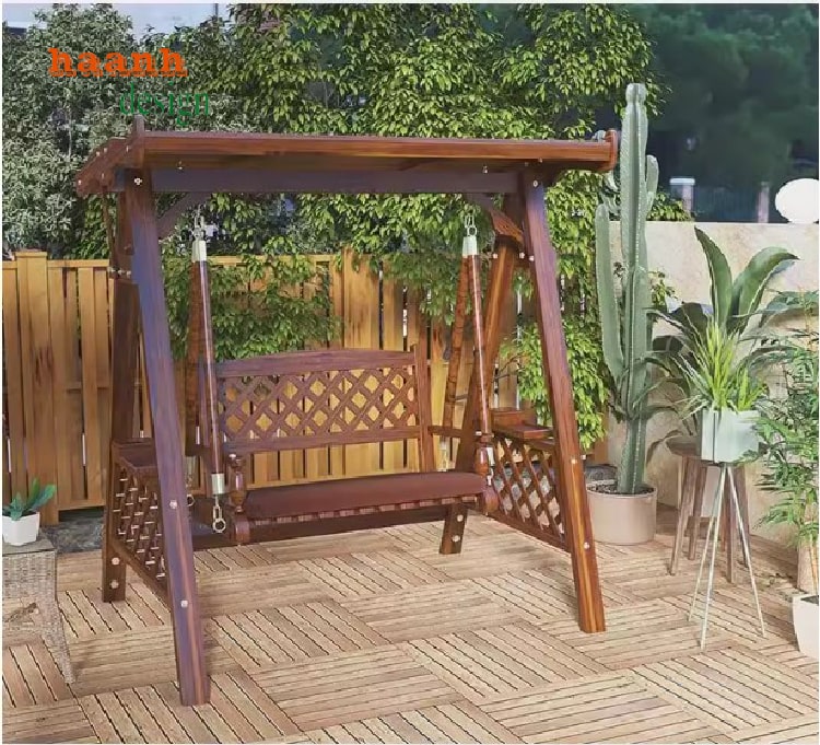 xích đu gỗ teak tự nhiên