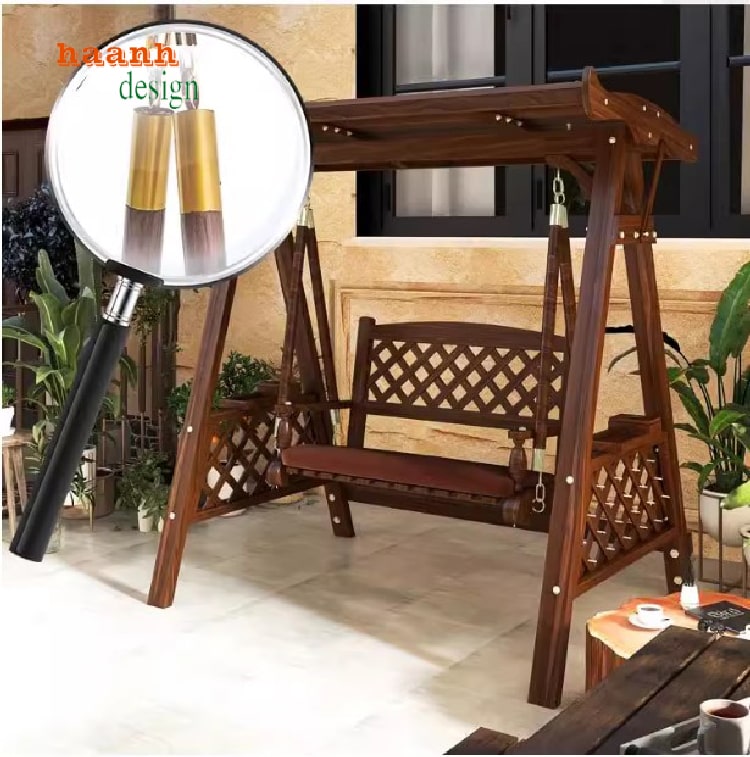 xích đu gỗ teak tự nhiên