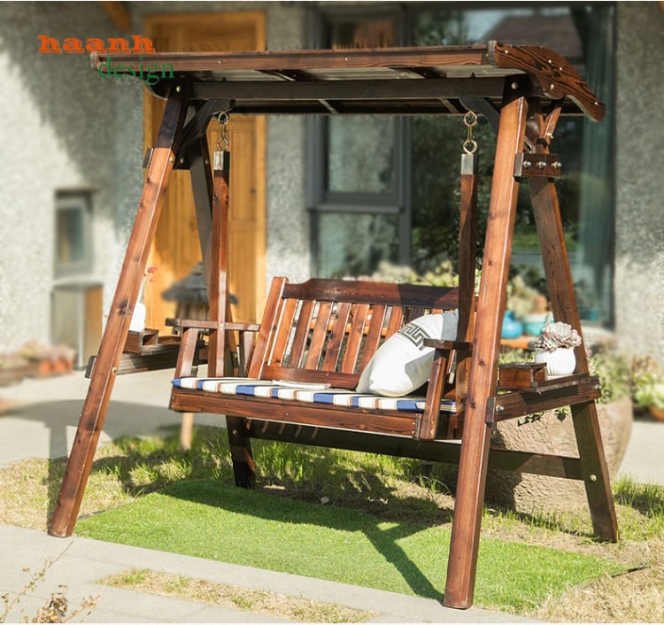 xích đu gỗ tự nhiên