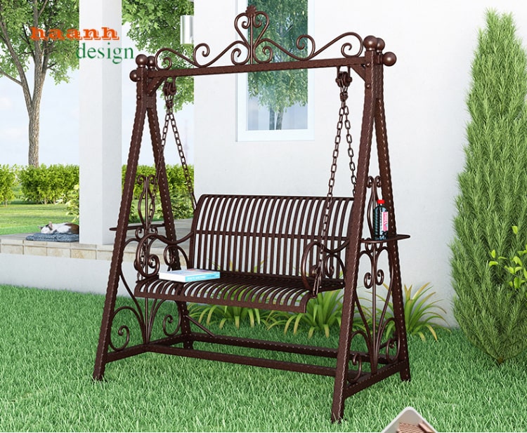 Xích đu sắt sơn tĩnh điện ngoài trời