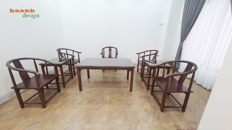 Bàn ghế đời minh gỗ sồi tự nhiên