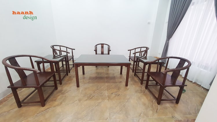 Bàn ghế đời minh gỗ sồi tự nhiên