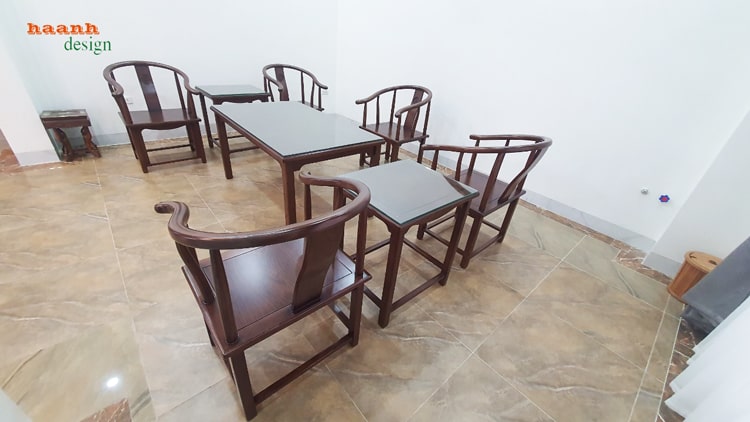 Bàn ghế đời minh gỗ sồi tự nhiên
