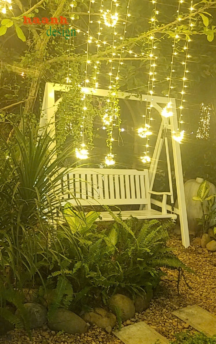  Xích đu gỗ teak sân vườn lại là lựa chọn lý tưởng cho không gian 